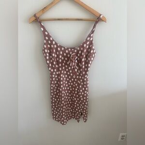 NWT Abercrombie & Fitch polka dot tie back mini dress size XS